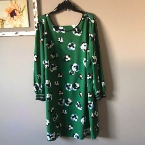 Kelly Green and blue Eloquii dress